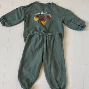H&M Teal Sweatshirt and pants set